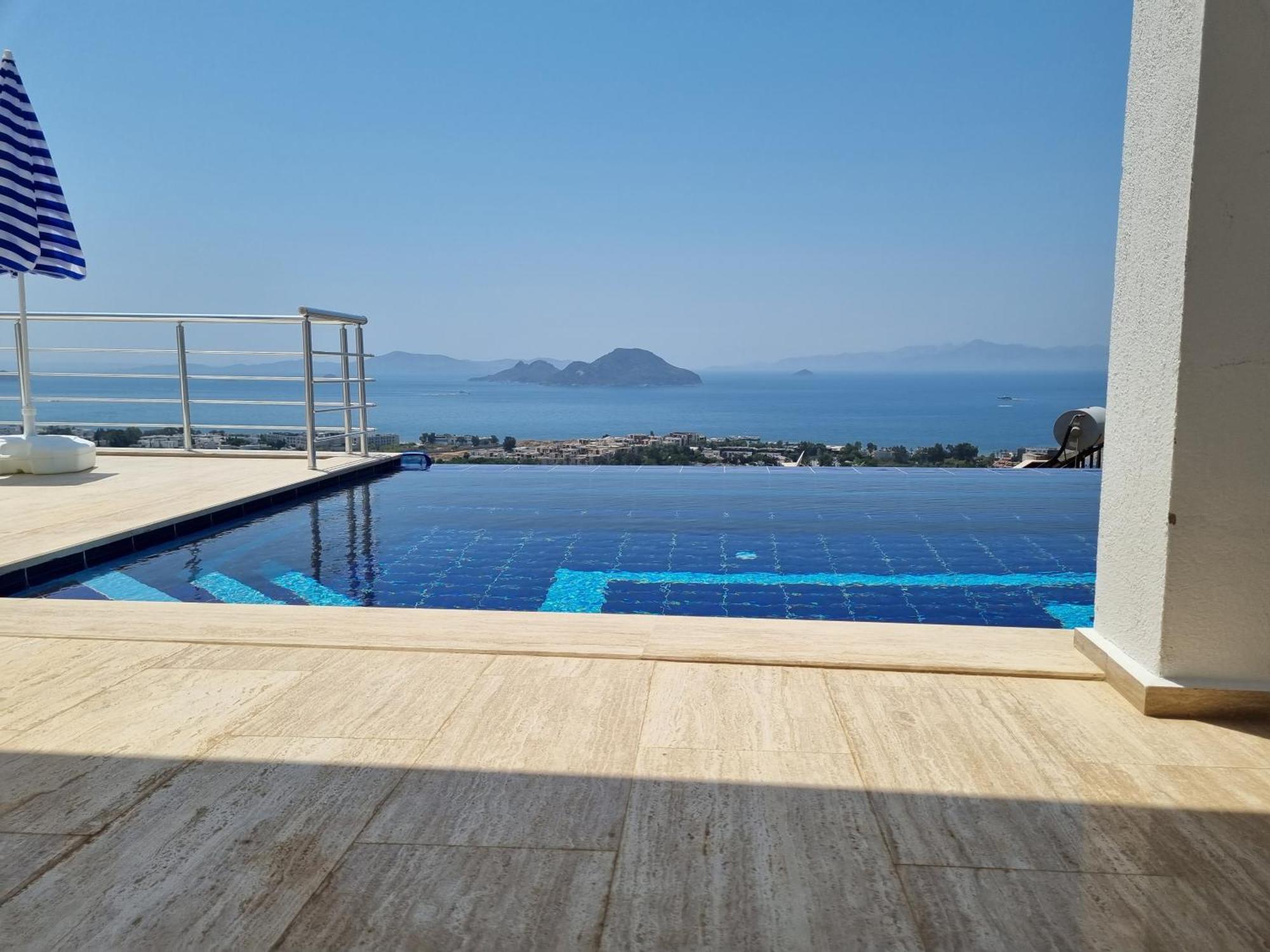 Bodrum Eason Villa & House 350M2 Full Sea View With Private Infinity Pool ภายนอก รูปภาพ