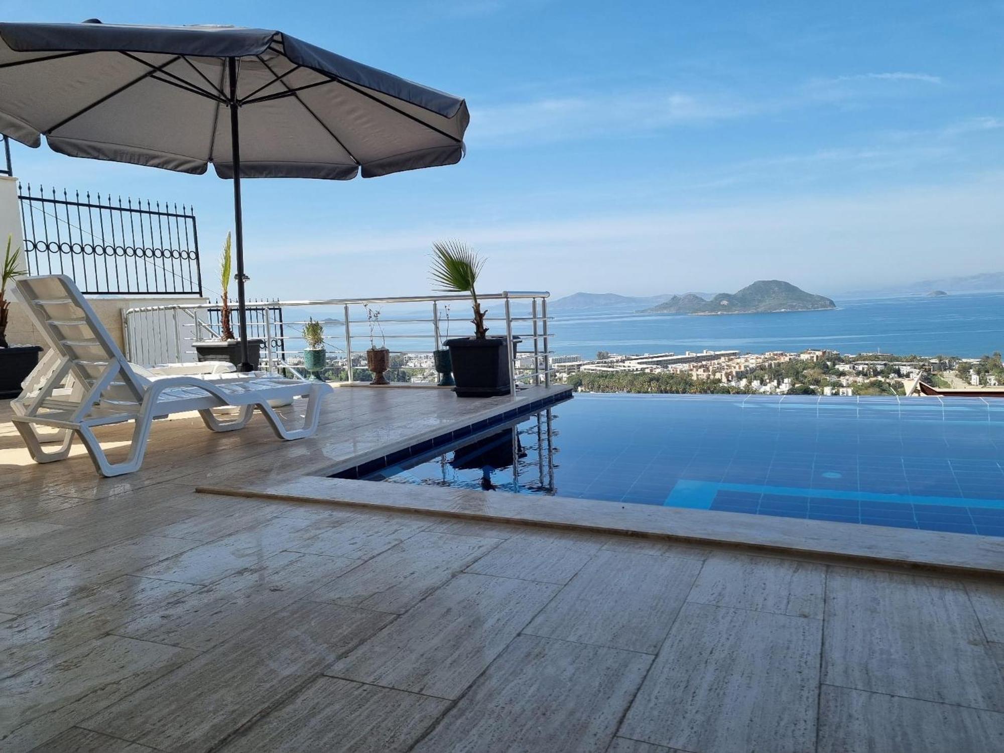 Bodrum Eason Villa & House 350M2 Full Sea View With Private Infinity Pool ภายนอก รูปภาพ