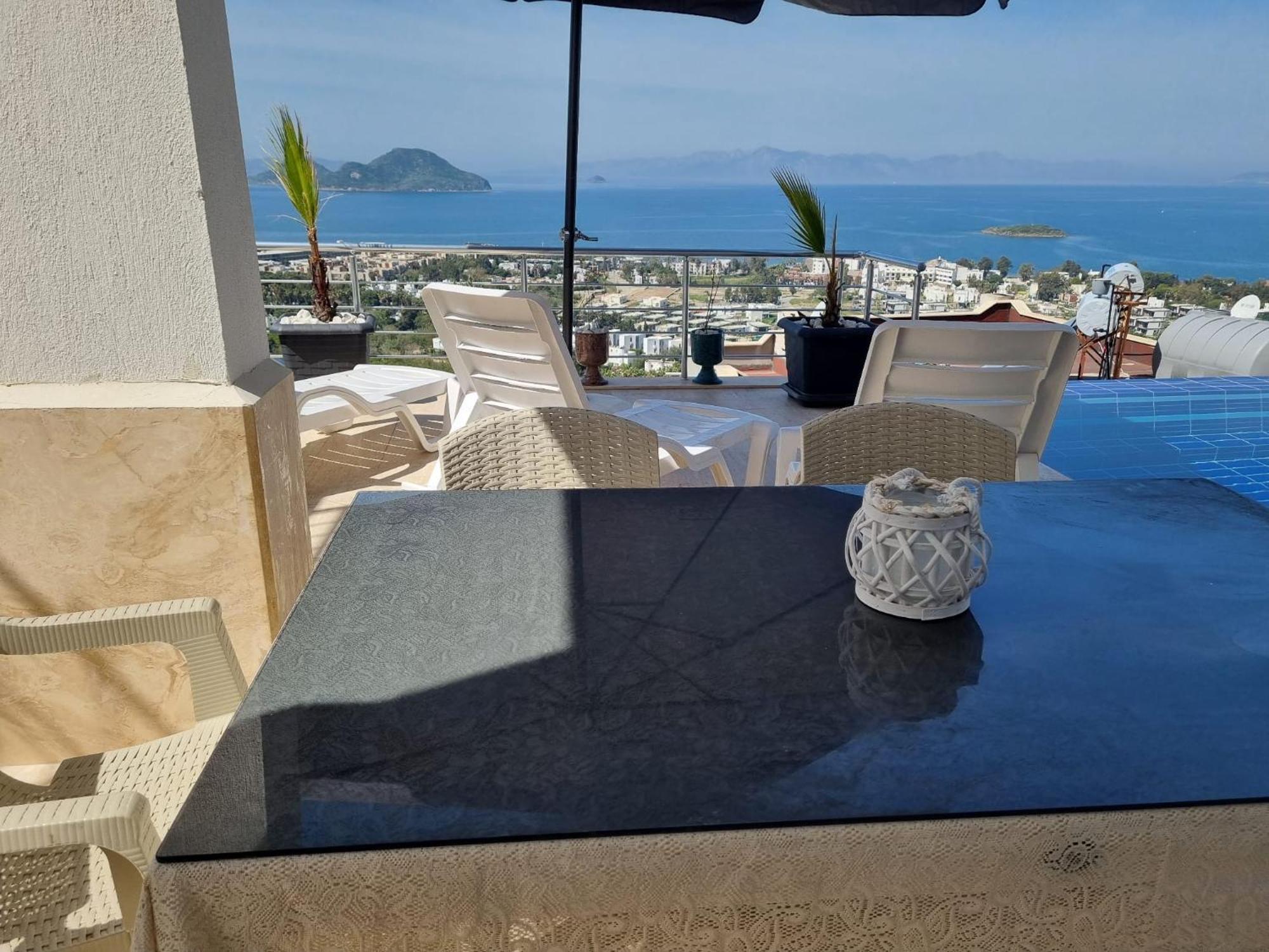 Bodrum Eason Villa & House 350M2 Full Sea View With Private Infinity Pool ภายนอก รูปภาพ